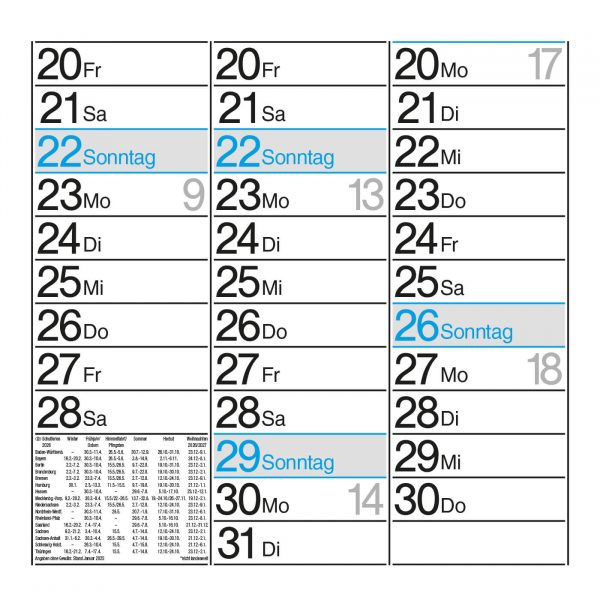 Wandkalender